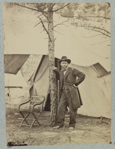 One of the most enduring images of Grant. Taken while on the battlefield of Cold Harbor. Courtesy of the Library of Congress.